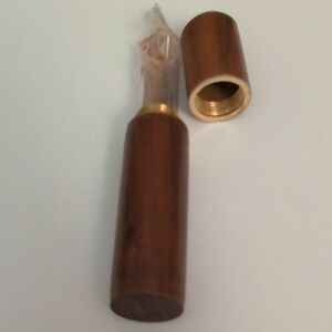 Elegant Brown Sewing Needle Case with Needles